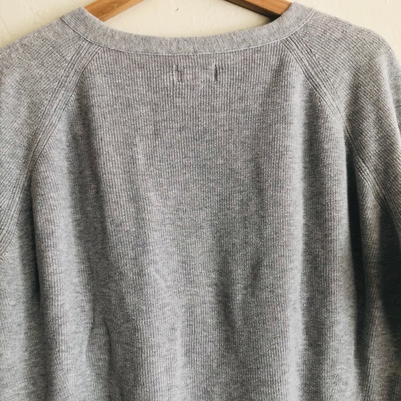 Lou & Grey Heather Gray long sleeved knit pullover size XS - Picture 7 of 8